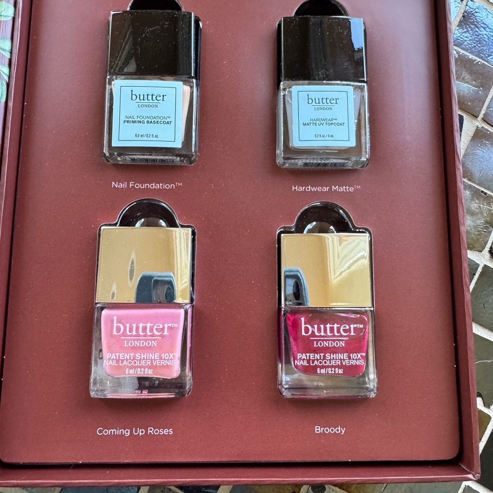 butter LONDON Nail Polish Matte Collection - set of 4 02oz NIB